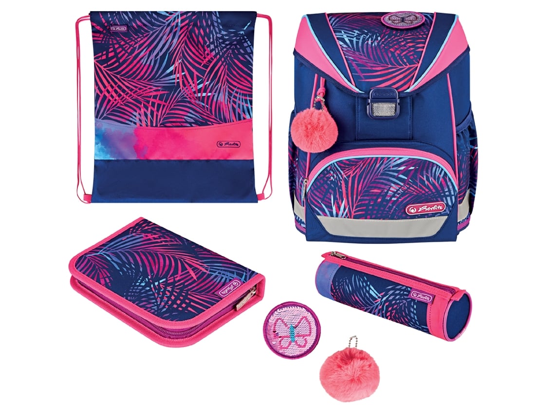 Mochila Escolar HERLITZ Ultralight Plus Tropical Chill