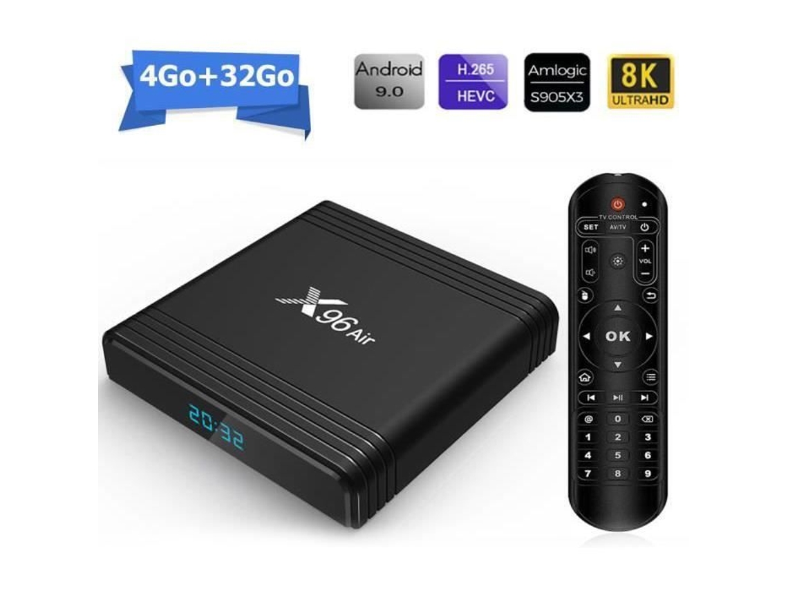 X96air 4gb32gb Android 9.0 Smart Tv Box S905x3 Dual Wifi Media Player Egsii