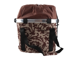 Cesta dobrável para bicicleta com transportador de animais de estimação removível, cesta para guidão de bicicleta para cães e gatos, bolsa frontal.
