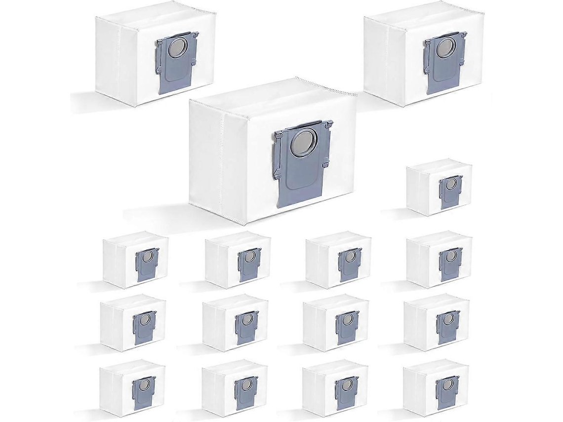 Conjunto De 16 Sacos Pó Para Aspirador Roborock Q5/q5/q5 Max Plus/q7 Max/s7/s8 Pro Ultra/q8 Maxv/q10 S5/g10s Peças Pó Tuotuo