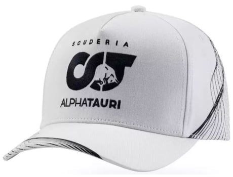 Boné Branco Alpha Tauri F1 Com Logotipo Da Equipe Estilo Unissexo