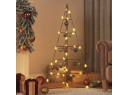 Vidaxl Árvore De Natal Para Decoração 100 Cm Metal Preto