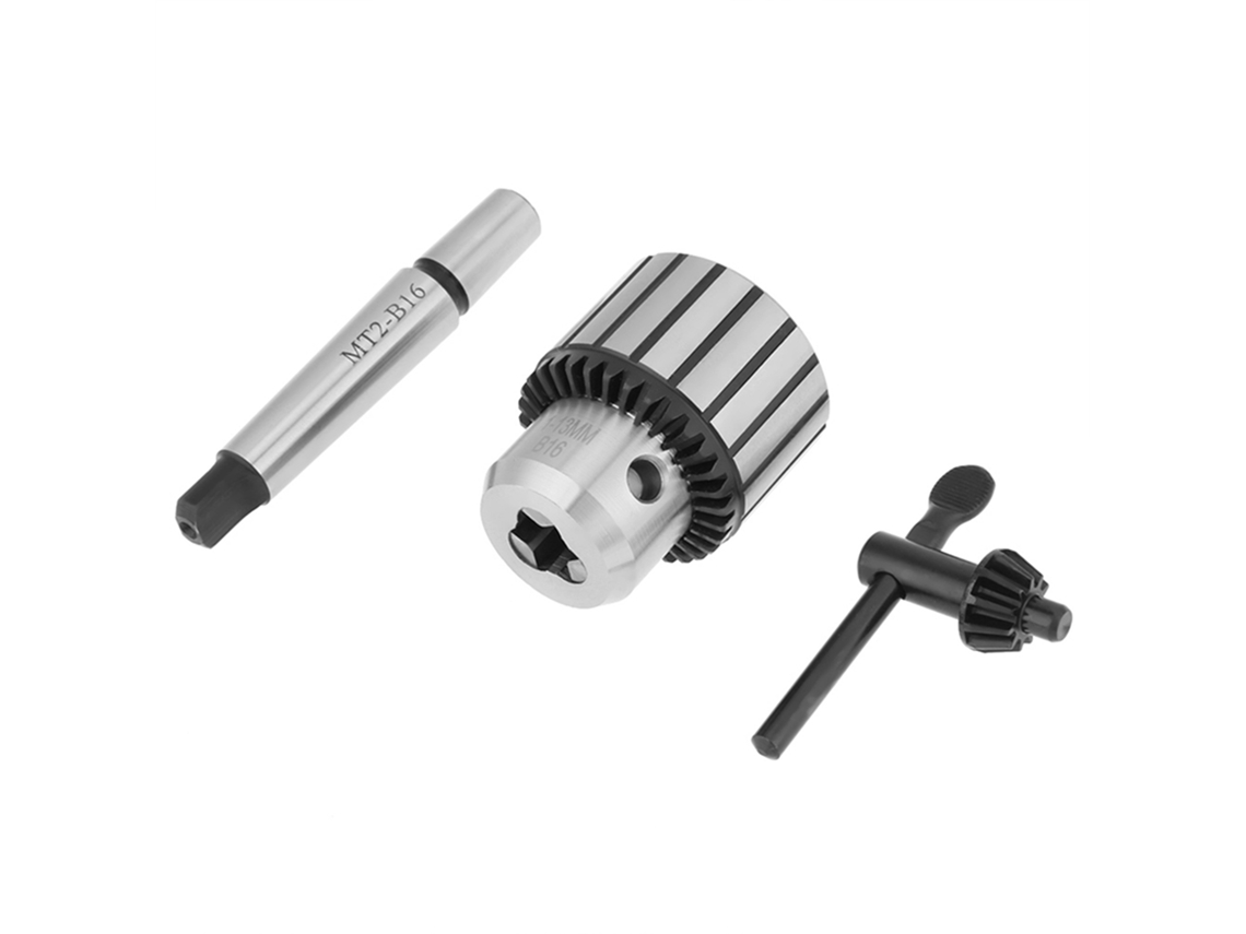 Mandril De Taladro De Tipo Llave De Acero Carburo Con Arbor Mt2-b16, Capacidad 1-13mm, Herramienta Para Tornillo Miniatura