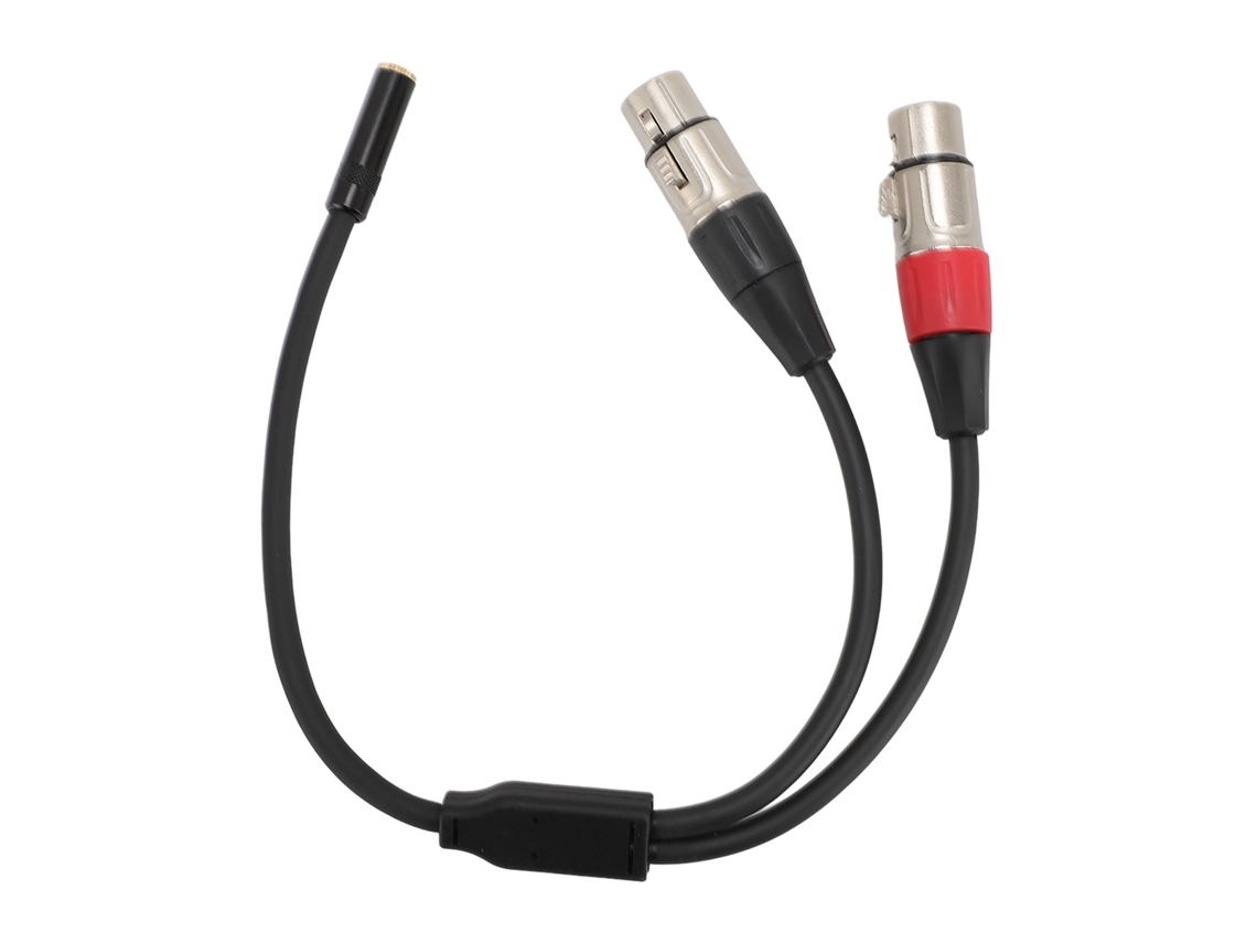 Aetheria cabo Divisor Y 3.5mm para Xlr Fêmea Duplo Conversor Estéreo Microfone 1/8