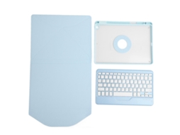 Case com teclado Bluetooth sem fio, com suporte para caneta, para tablet iOS, preto | S/MARCA