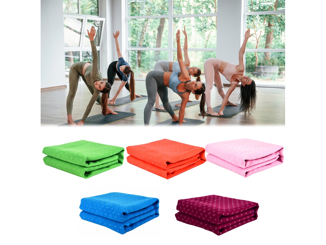 Toalha de Yoga antiderrapante com padrão de estrelas absorvente S/MARCA