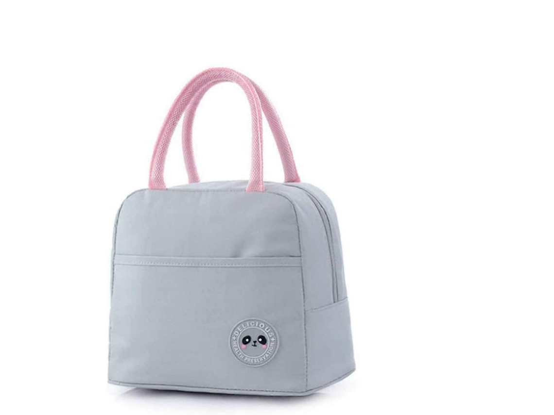 Bolsa de Almuerzo Impermeable Con Aislamiento, Reutilizable Y Portátil para Hombres Y Mujeres (gris)