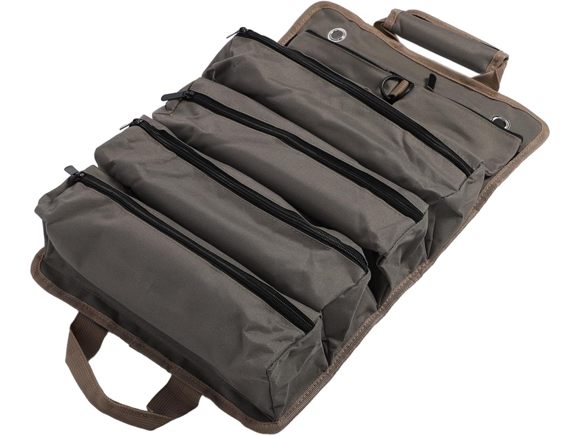 Bolsa De Ferramentas Enrolável Walfront, Organizador Resistente Em Tecido Oxford Para Eletricistas Com 6 Bolsos E Bolsas