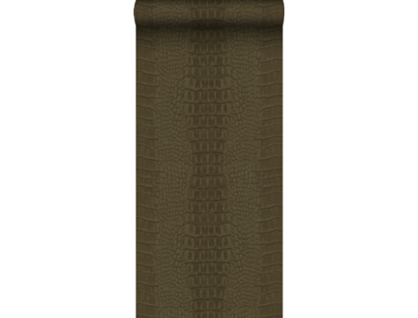 Papel de Parede ORIGIN WALLCOVERINGS (0,53 x 10,05 m - Tecido - Castanho)