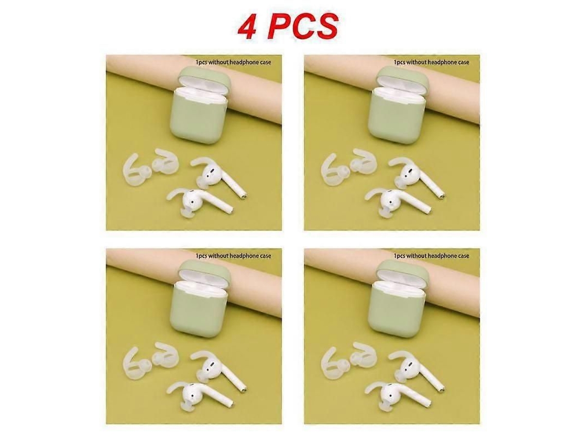 1 a 10 Pares de Fones Ouvido, Capa Silicone Macia para Airpods, Protetora Intra auricular Antiderrapante C Om Gancho Orelha GOKOCO