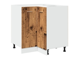 Kitchen Cabinet, Kitchen Cabinets Vidaxl Marrom Madeira Processada (n/a)