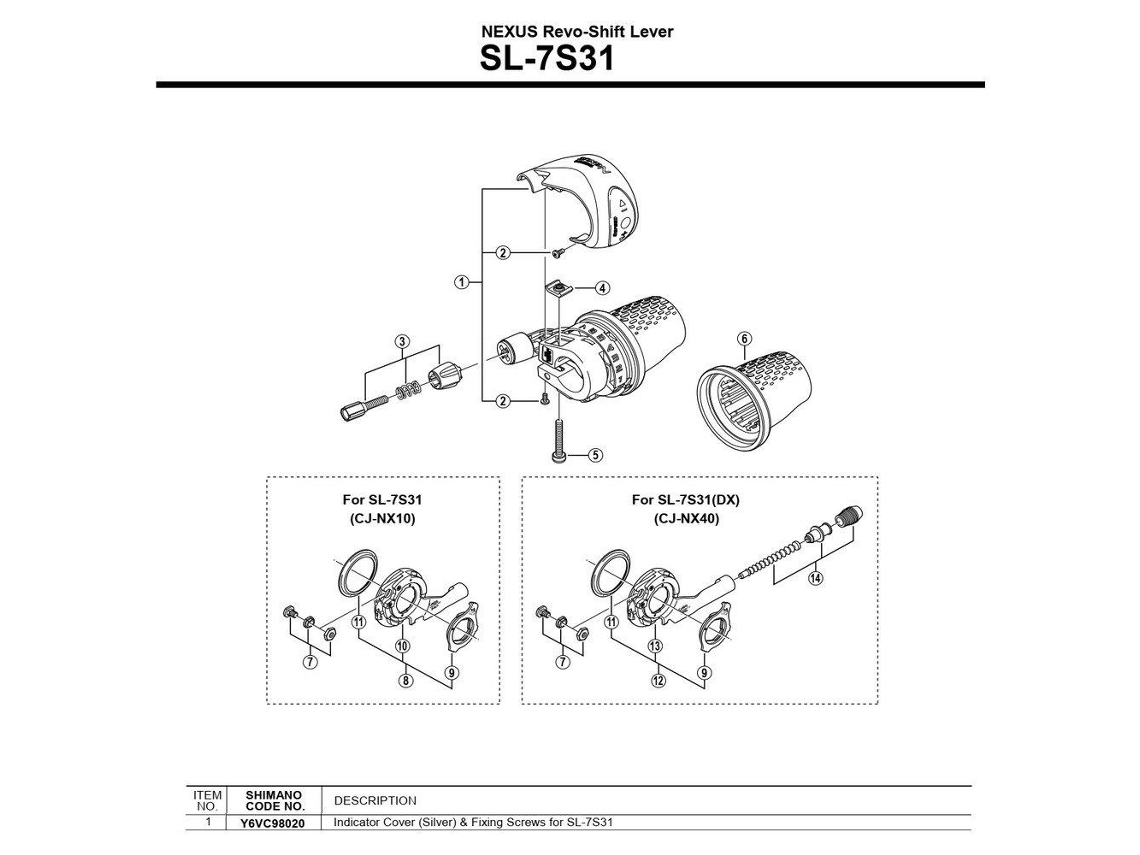 Shimano Sl-7S30