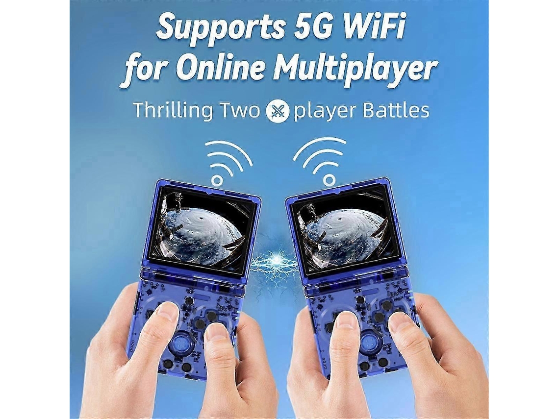 Console De Jogos Portátil Ampown Rg35xxsp Retro Psp Com Capa Dobrável E Sem Fio. Hengjian