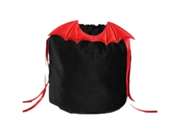 Saco de doces Nova Line de Halloween, com design de morcego, veludo, festa (vermelho) | S/MARCA