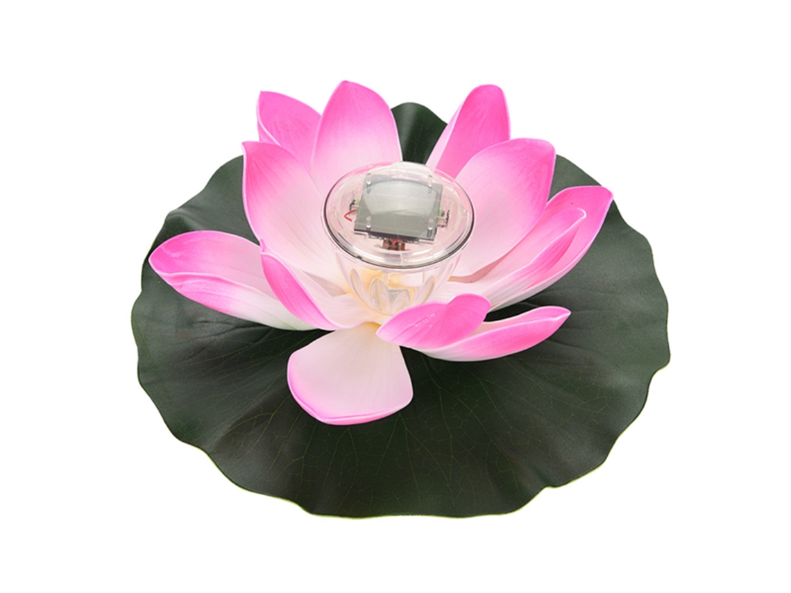 Luz Solar De Flor Led Com Mudança De Cor, Flor Flutuante