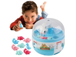 Primerox máquina de Garra Mini Dinossauros para Crianças com 8 Pequenos Dinossauros Brinquedo de Premiação
