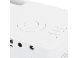 Miniprojetor Portátil De Alta Definição 1080p, Home Theater Inteligente, Preto E Branco, 100 240veu, Contato Brilvibera