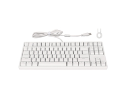 Teclado Mecânico Gamer Com Fio 87 Teclas Branco