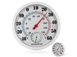 Termômetro E Higrômetro Digital Stobaza Para Montagem Na Parede Com Medidor Preciso De Temperatura Umidade