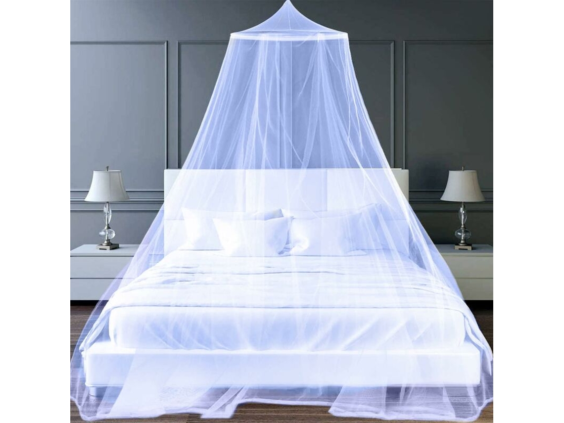 Lurelia Mosquiteiro De Cama Com Dossel Em Tule Azul, Universal, Leve, Portátil, 330 G