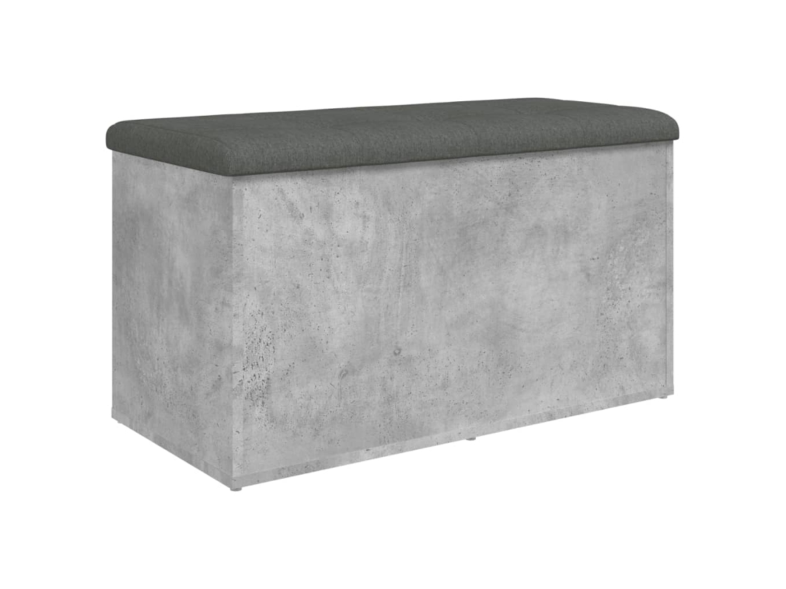 Banco de Arrumação Cinza Cimento MAISON EXCLUSIVE em Derivados de Madeira (82x42x45 cm)