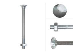 Parafuso Cabeça Redonda Galvanizado M10 X 130 Mm 50 Peças WOVAR