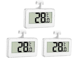Termômetro Digital para Geladeira 3x, Tarifa Freezer, Sala de Refrigeração, Freezer À P Rova D'água com Visor Lcd, Pi GOKOCO