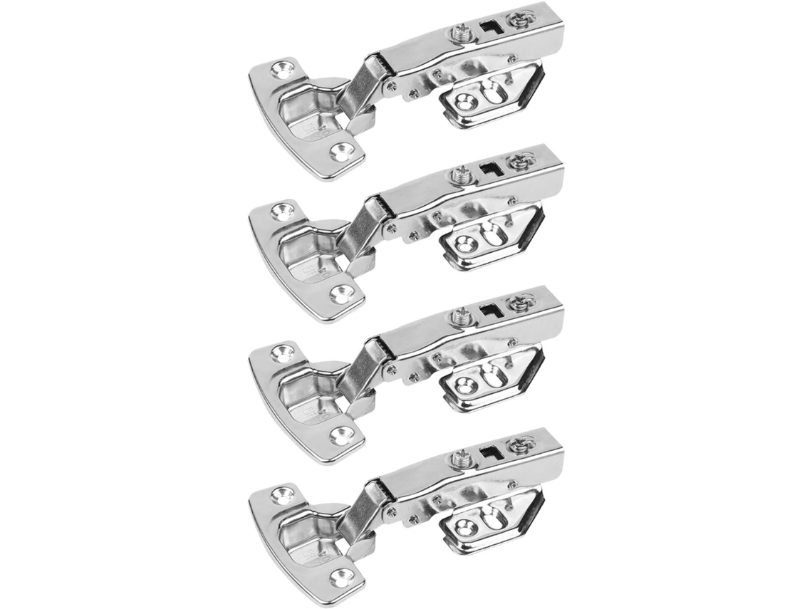 Conjunto De 4 Dobradiças Silenciosas Em Aço Inoxidável Com Acabamento