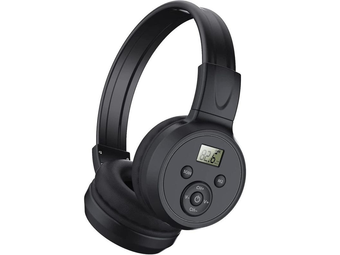 2026-fones De Ouvido Rádio Fm Com Melhor Recepção Plegáveis 50-108mhz Sem Fio Bateria Recarregável 650mah