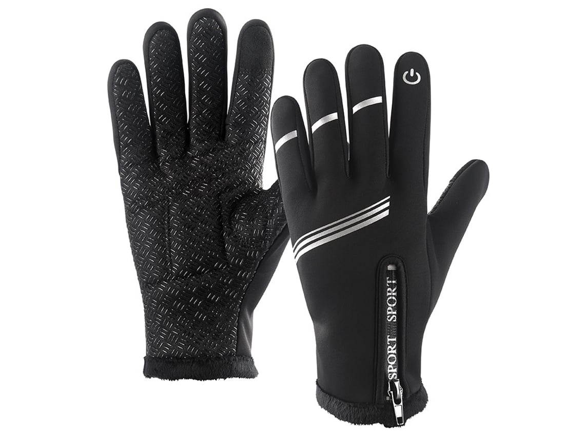 Luvas De Inverno Para Bicicleta Mtb Luvas De Ciclismo Para Homem Mulher À Prova De Vento Não Escorregam Tácteis Refletivas