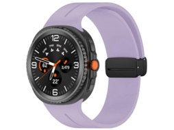 Pulseira De Silicone Para Relógio Xdfind Com Fivela Dobrável Preta E Ranhura Plana