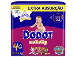 Fraldas Activity Extra 10-15kg T4+ Dodot