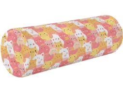Almofada Cilíndrica Redonda Frodotgv Ideal para as Costas, Cabeça e Pernas, Ilustração Artística de Gato