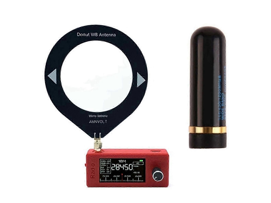 0,5khz 181mhz Rádio Portátil 1,9 Polegadas Tela Ips de Bolso com Antena Todos os Receptores Banda Hf Sw Mw Vhf GOKOCO
