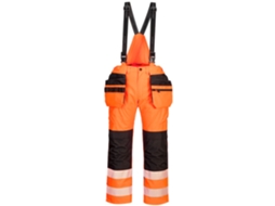 Macacão De Alta Visibilidade Rain Pw3 Laranja E Preto / Xxxl