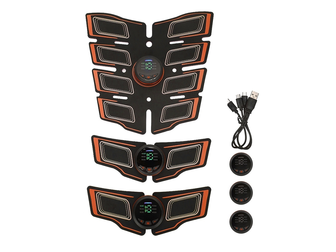 Lurelia Estimulador Abdominal Adesivo Ems Para Músculos Abdominais Domésticos, Estimulador De Treinamento Muscular Para Braços E Pernas, Fitness