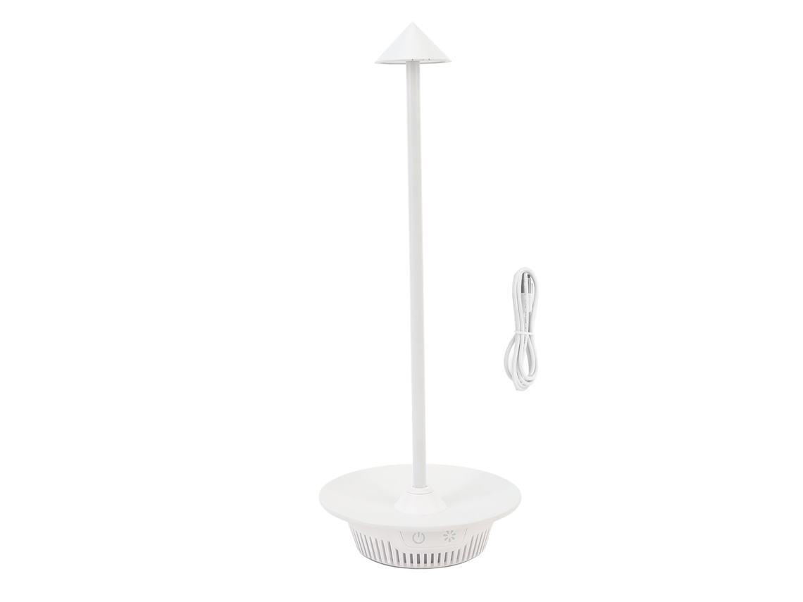 Lâmpada de Mesa sem fios recarregável LED para jantar, cabeceira e ambientes versáteis S/MARCA