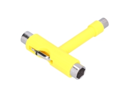 Ferramenta Multifuncional Portátil Para Skateboard Kit Chave Hexagonal Tipo T Parafusos Amarela