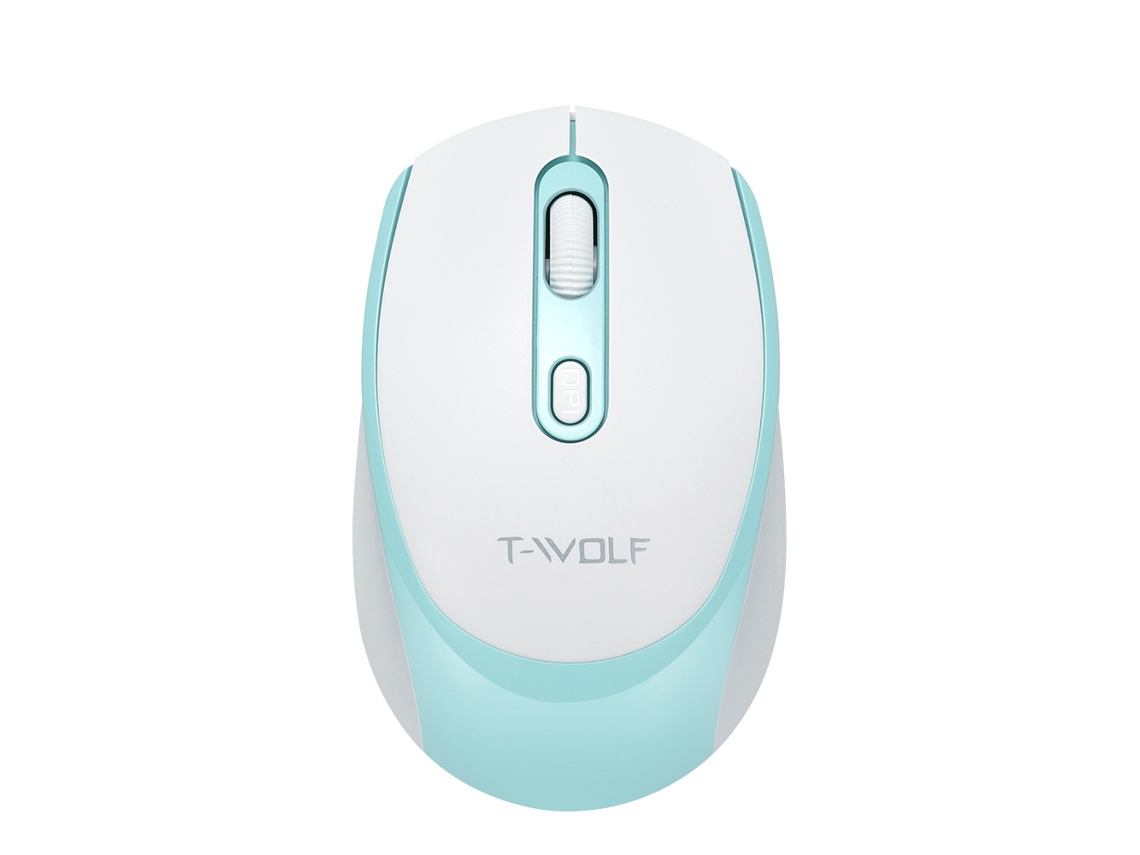 Mouse Ergonômico Sem Fio 2.4g, Compatível Com Laptops Windows, Nas Cores Branco E Verde.