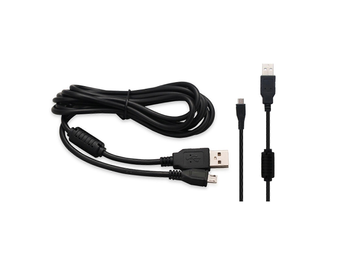 Cabo De Dados E Carregamento 2 Em 1 Usb Para Controle De Videogame, Console E Carregador, Preto. Nostalgia88