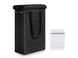 Cesto De Roupa Dobrável, Cesto De Lixo Dobrável Com Tampa, Cestos De Armazenamento De Roupa, Preto