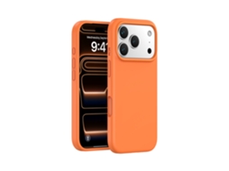 (laranja, Iphone 17 Pro Max) Capa De Silicone Líquido Para Iphone, Proteção Integral Para Os Botões Da Câmera.