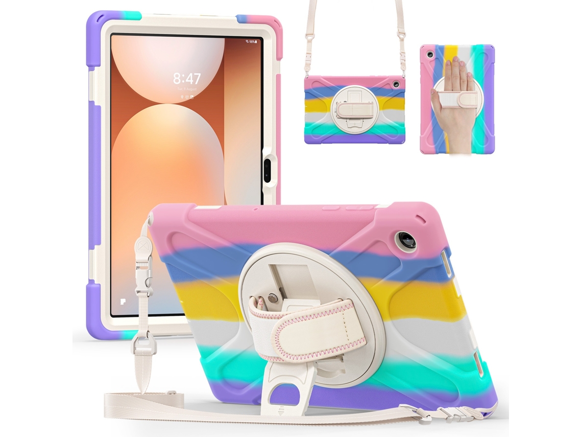 Tressino Capa Tablet Para Samsung Galaxy Tab A11 Plus 11 Polegadas (2025) Resistente A Quedas, Rosa Colorido