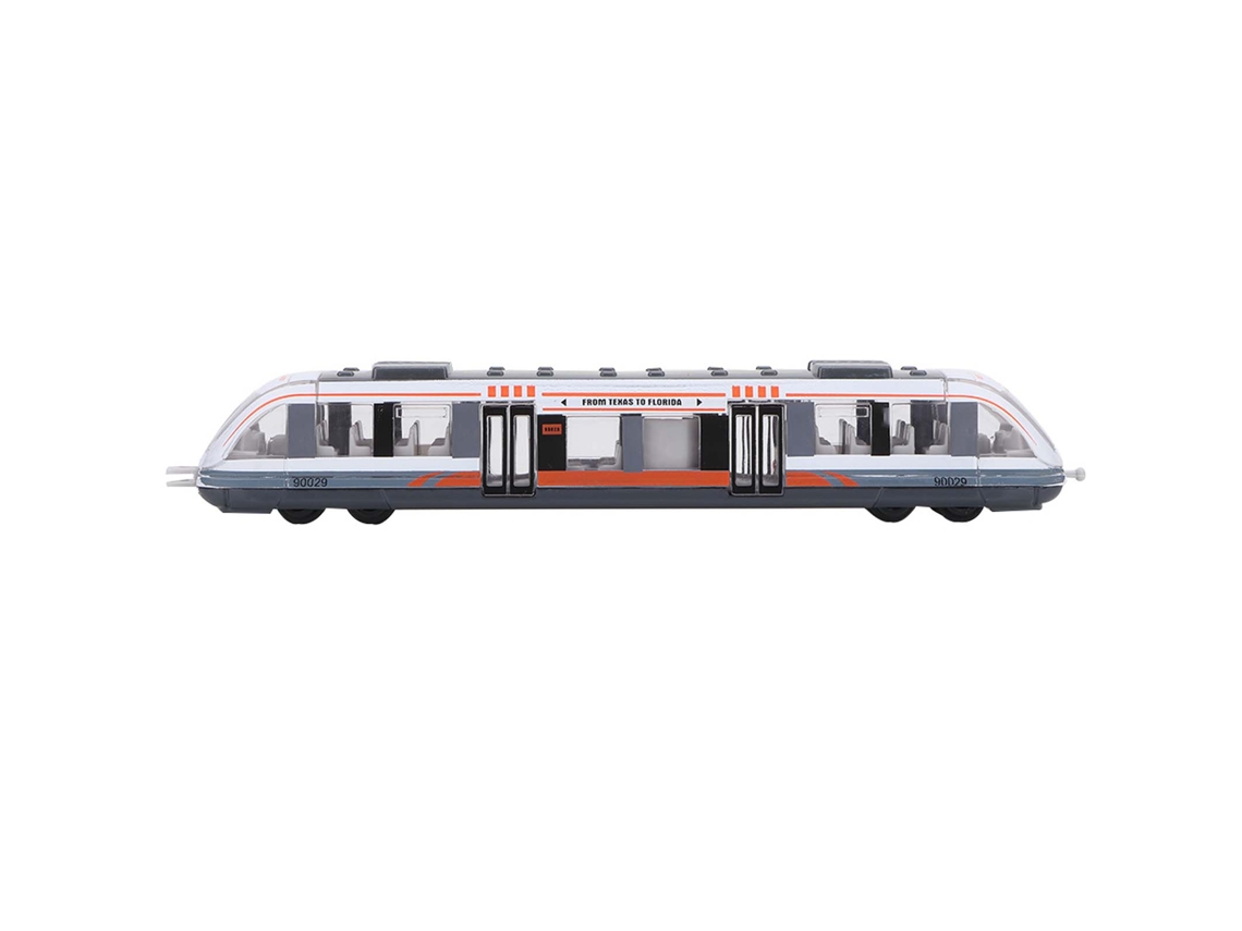 Primerox brinquedo Educativo de Trem Simulação em Liga para Crianças Presente de Aniversário (branco)