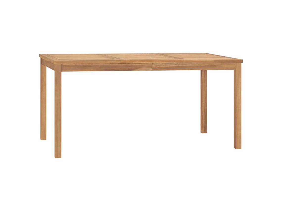 Vidaxl Mesa De Jantar P/ Jardim 160x80x77 Madeira De Teca Maciça