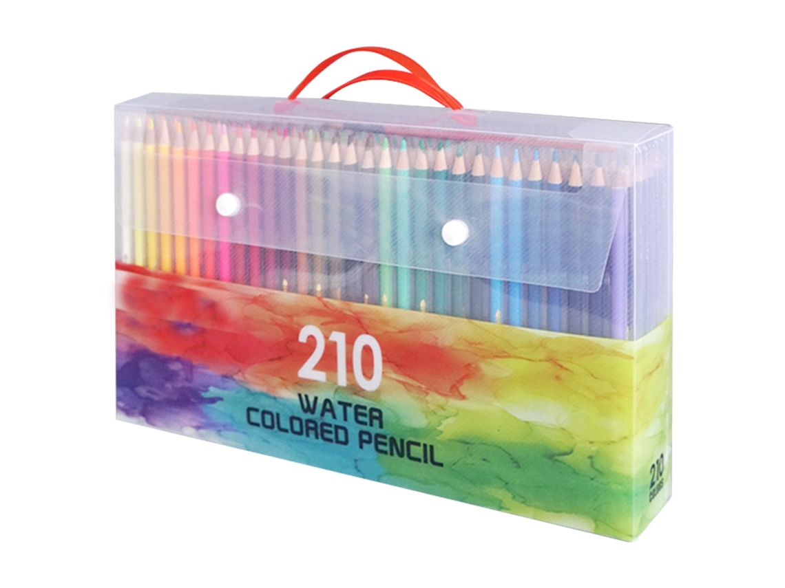 Lápis de Cor Solúvel em Água Profissionais 120/150/180/210 Cores S/MARCA