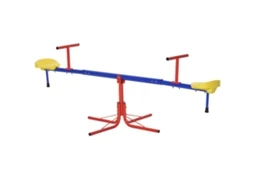 Balancín Giratorio 360 Grados Para Niños +3 Años Con Base De 4 Varillas Postes De Tope Y Asas Fáciles De Agarrar Patio Jardín 184x76x71 Cm Multicolor