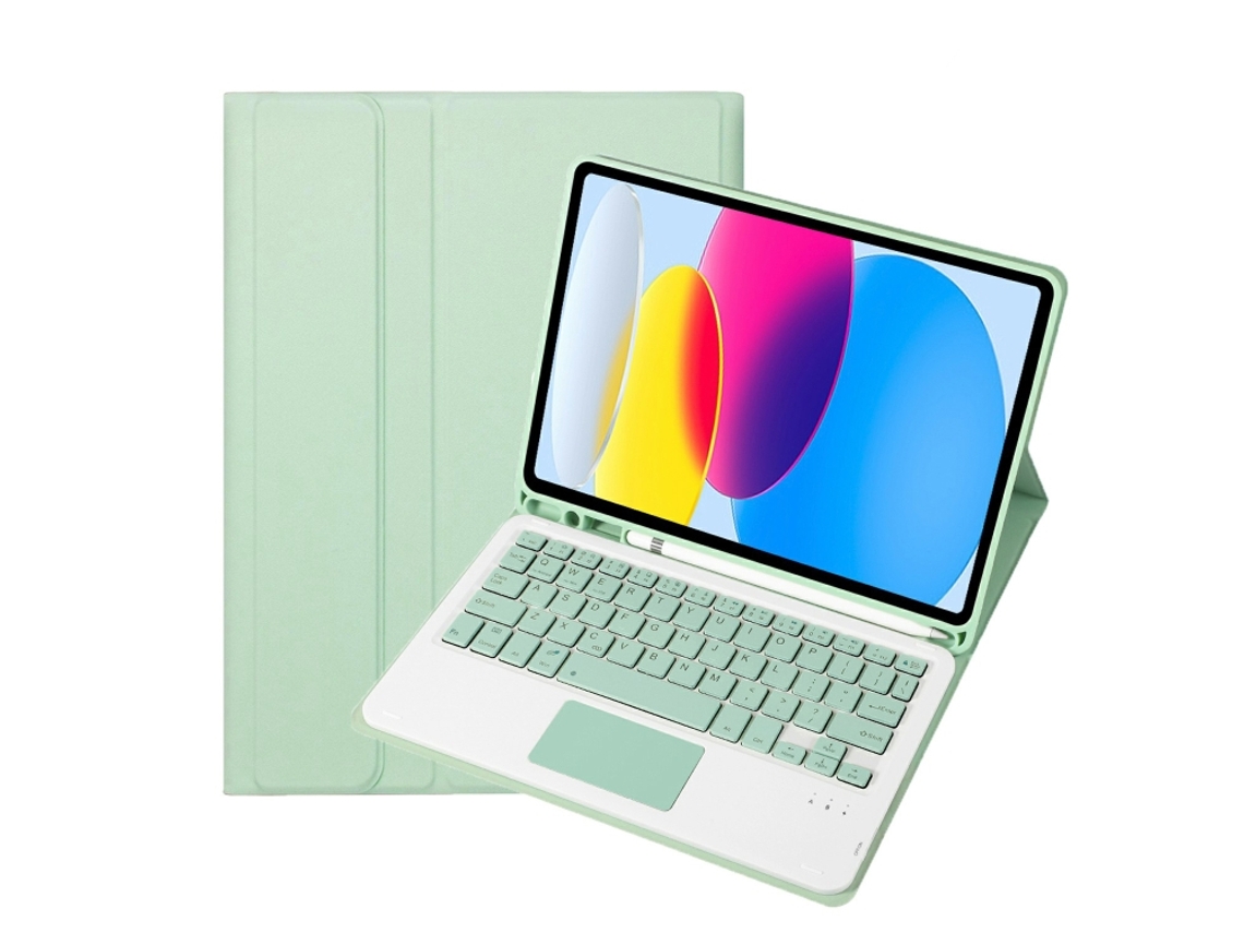 Capa Com Teclado Bluetooth E Touchpad Com Slot Para Caneta Para Ipad Air 6 2024 11 Polegadas Português