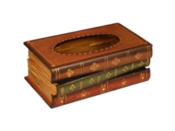 RNEMITERY Caja de Tissues de Madera Natural 25,5 x 14,5 x 10 cm para Pañuelos Estándar