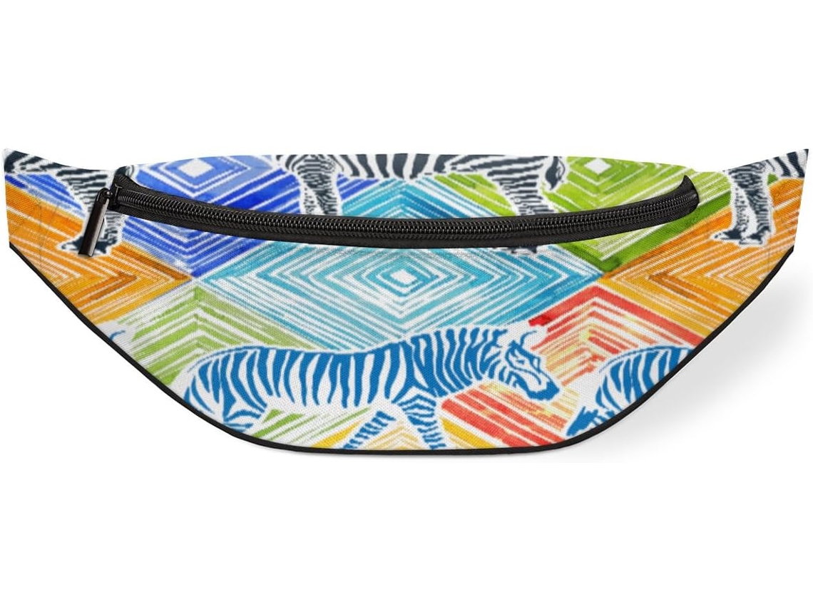 Pochete com Estampa de Zebra para Homens Estampas Impermeável Alta Qualidade Que Não Des Ajustáveis Ze